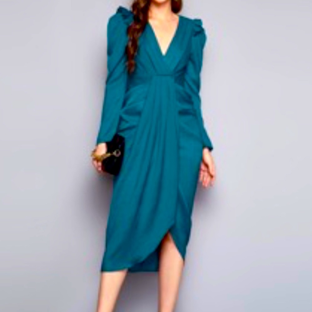 Elegant Teal Dress